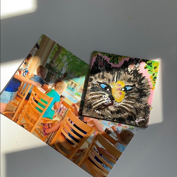 SOLD Original Art - Cat/Butterfly - Picture 3 of 11